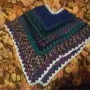 ponchhandmade crochet poncho